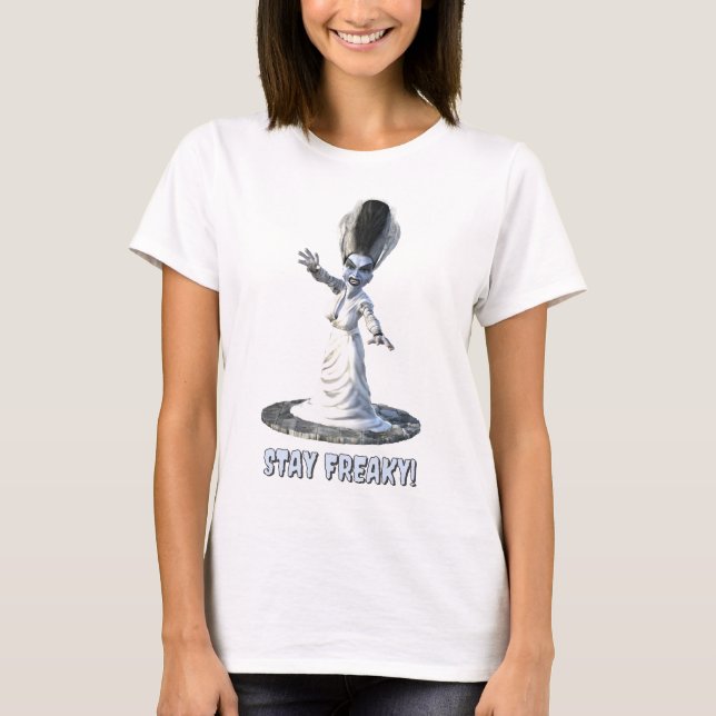 Camiseta ¡Quédate freaky! Novia de Frankenstein (Anverso)