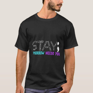 Camiseta Quédate mañana te necesita
