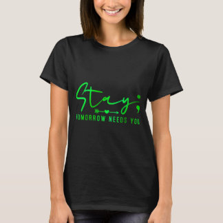 Camiseta Quédate Mañana Te Necesita Conciencia Sobre La Sal
