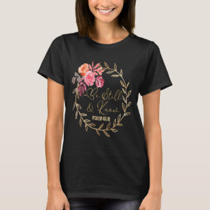Camiseta Quédate quieto y sabe que soy Dios Salmo 46_10 Jes