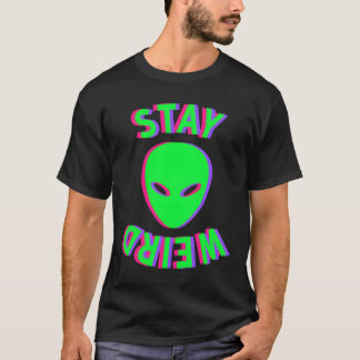 Camiseta Quédate Raro Quédate Raro Alien Glitch