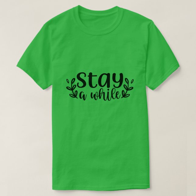 Camiseta Quédate un rato01 (Diseño del anverso)