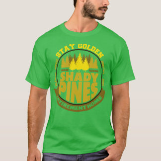 Camiseta Quédese con la sombra de oro Pines en casa