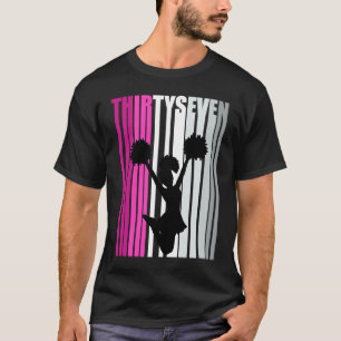 Camiseta Quee animadora de cumpleaños 37 mujeres
