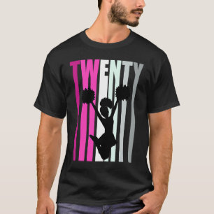 Camiseta Quee animadora de cumpleaños número 20 mujeres