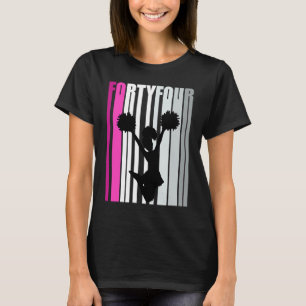 Camiseta Quee de animadora por cumpleaños número 44 mujeres