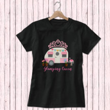 Camiseta Queen con glamour rosa