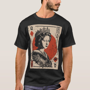 Camiseta Queen Diamonds Jugando con tarjeta Regal Vintage D