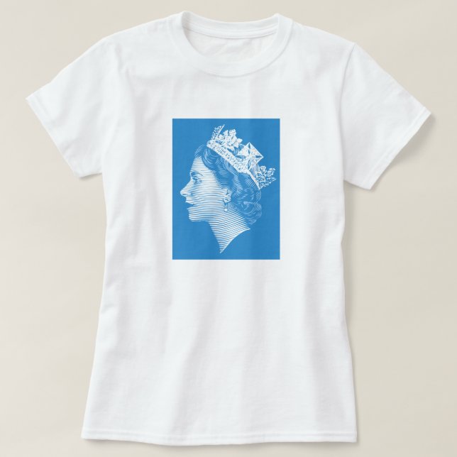 CAMISETA QUEEN ELIZABETH II (Diseño del anverso)