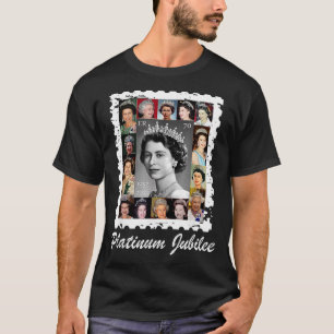 Camiseta Queen Elizabeth Platinum Jubilee 70 años Cebra