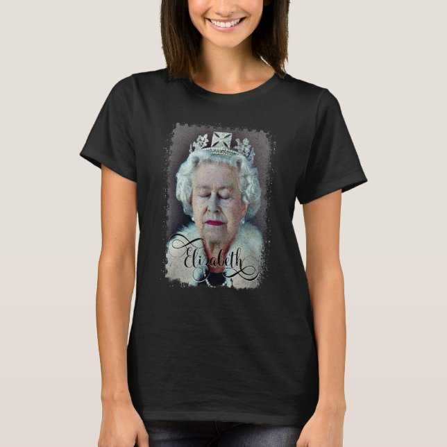 Camiseta Queen Elizabeth's II British Crown Majesty Queen E (Anverso)