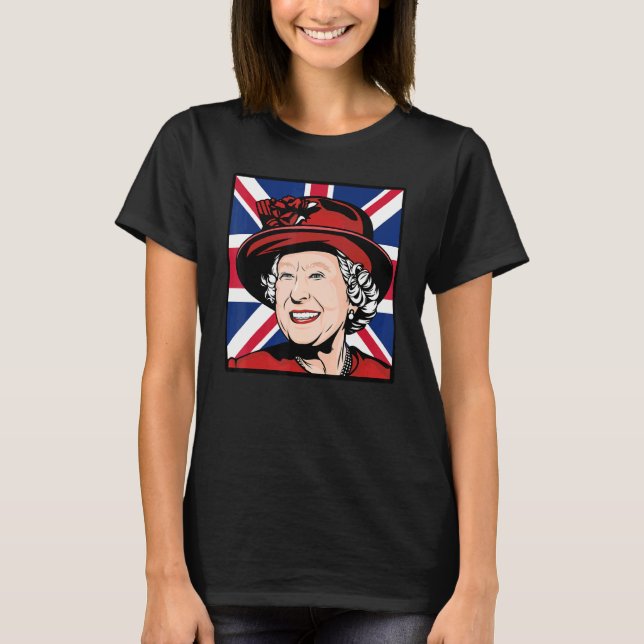 Camiseta Queen Elizabeth's II British Crown Majesty Queen E (Anverso)