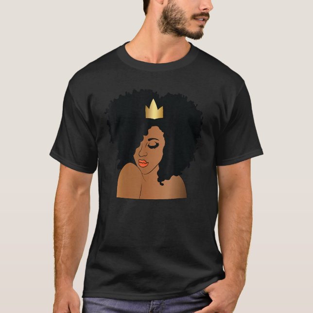 Camiseta Queen Melanin Black History Month African American (Anverso)