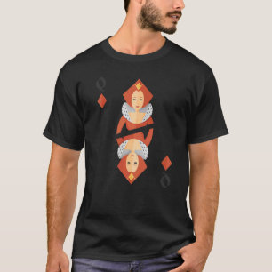 Camiseta Queen Of Diamonds Decks Of Cards Halloween Group C