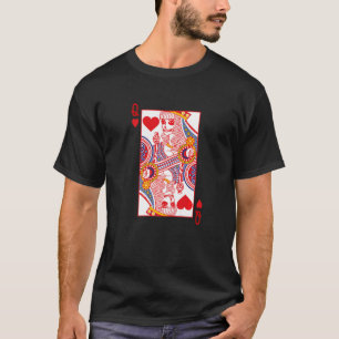 Camiseta Queen Of Hearts Playing Card Skeleton Halloween Co