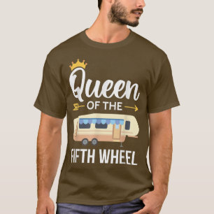 Camiseta Queen of the Fifth Wheel Camping Love Camper Vacat