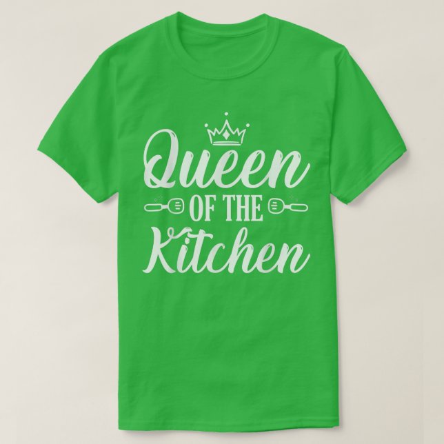 Camiseta Queen Of The Kitchen Baking Squad Cocinar Lover Mo (Diseño del anverso)