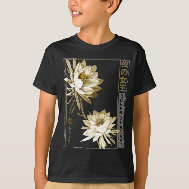 Camiseta Queen Of The Night Moonflower Ephyllum Japanese Fl (Anverso)