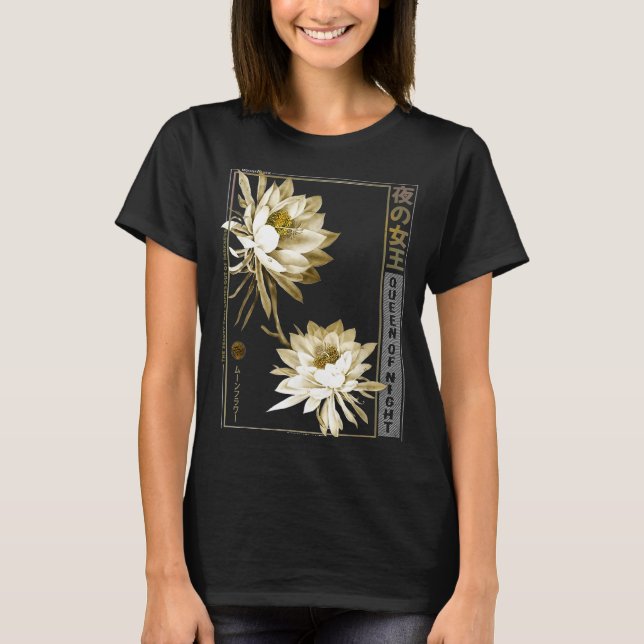 Camiseta Queen Of The Night Moonflower Ephyllum Japanese Fl (Anverso)