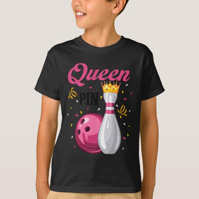 Camiseta Queen Pin Bowler Bowling Lover Bowling Queens  (Anverso)