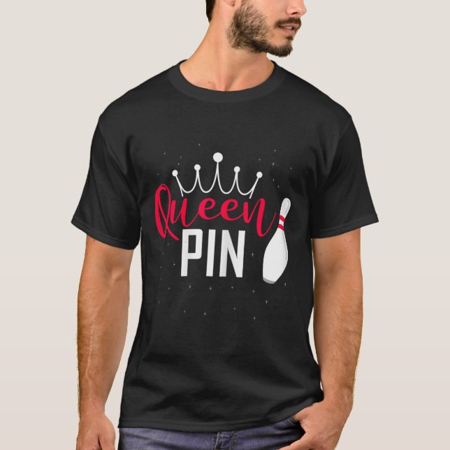 Camiseta Queen Pin Shirt Bowler Bowling League For Bowling  (Anverso)