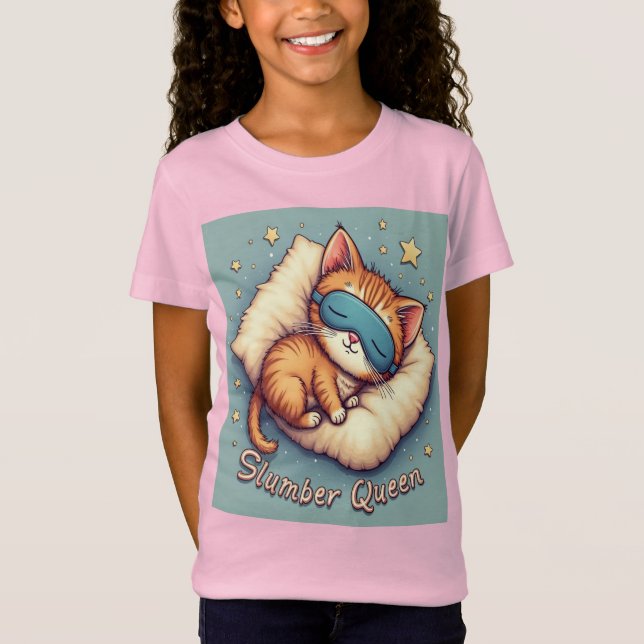Camiseta Queen Slumber para Chicas - dulce y acoge (Anverso)