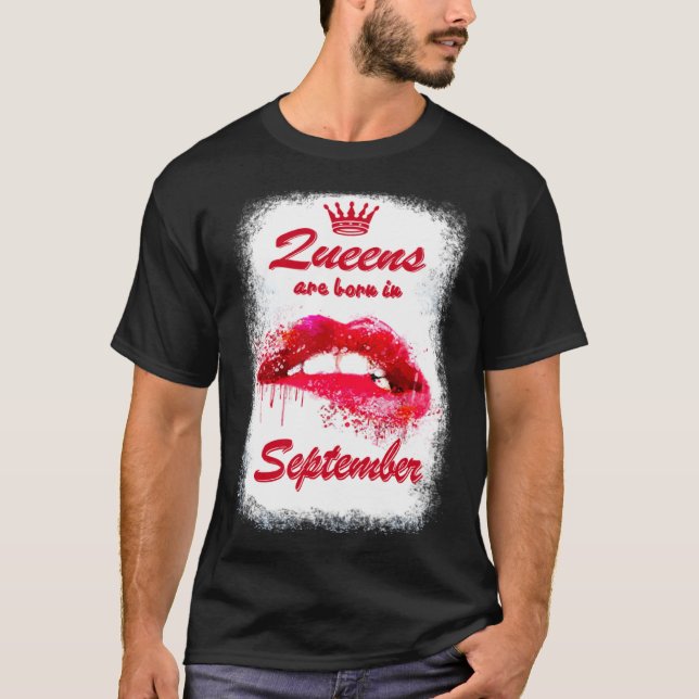 Camiseta Queens Are Born in September For Women (Anverso)