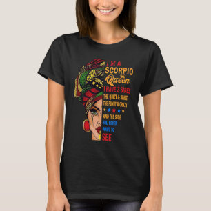 Camiseta Queens Escorpio nacen en octubre 23 de noviembre 2