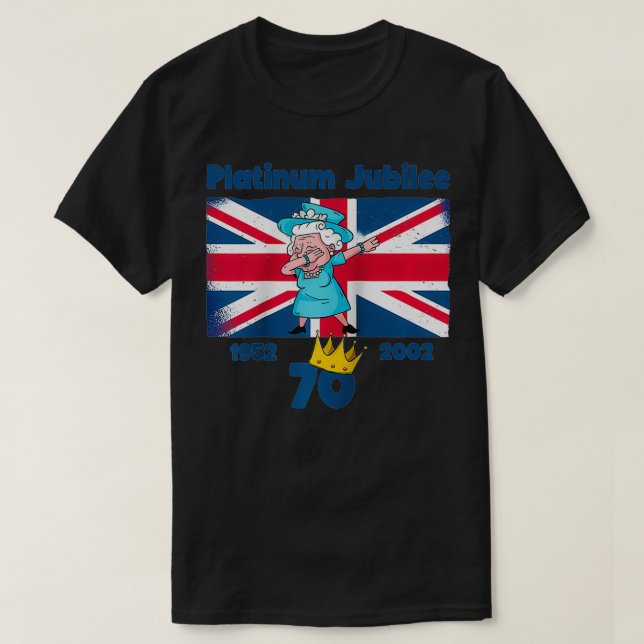 Camiseta Queen's Platinum Jubilee 2022 70 British Monarch Q (Diseño del anverso)