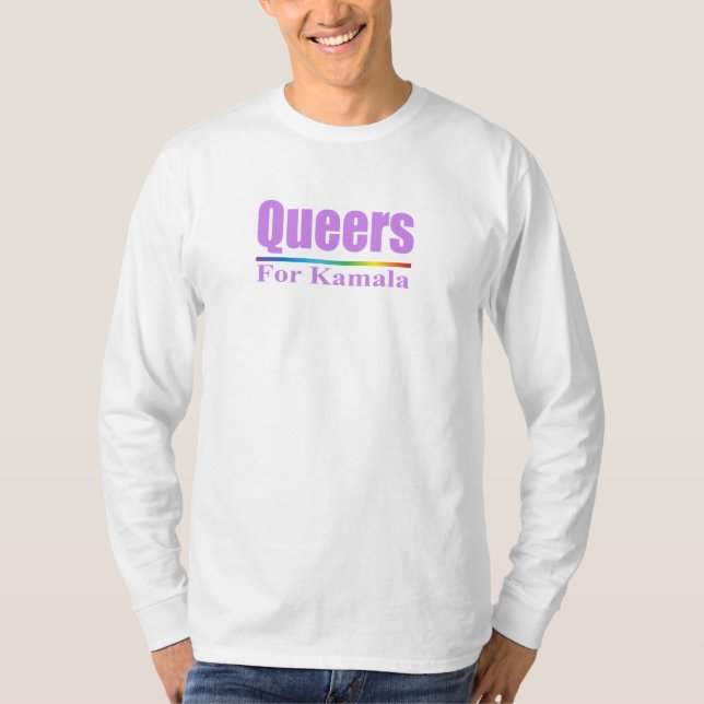 Camiseta Queers para Kamala / Kamala Harris (Anverso)