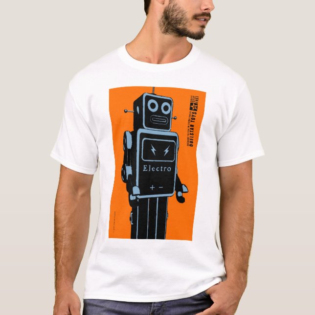 Camiseta Quelstar juega el robot del juguete de la lata de (Anverso)