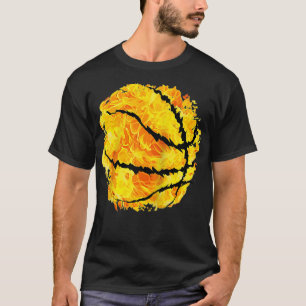 Camiseta Quema de baloncesto con contorno arrancado