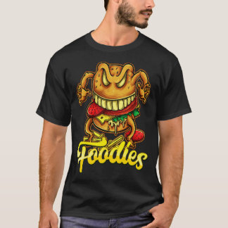 Camiseta Quema de hamburguesa de comida