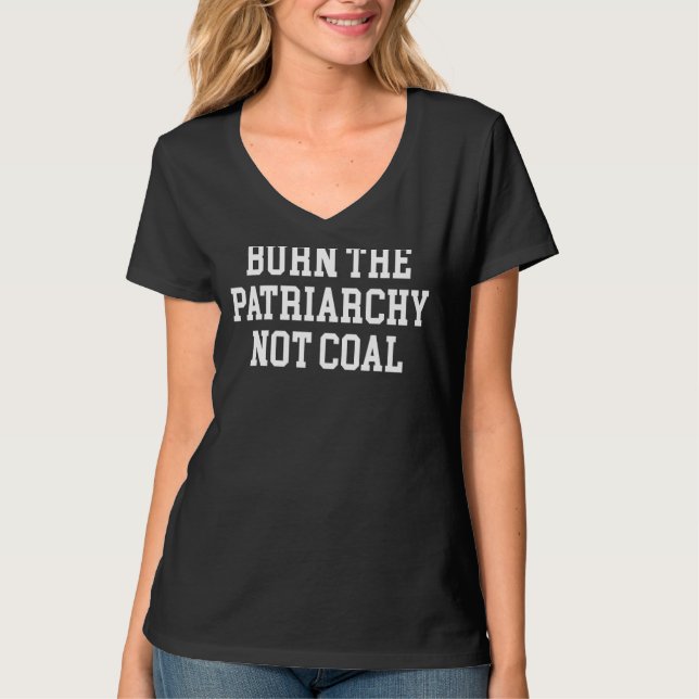 Camiseta Quema El Patriarcado No El Carbón (Anverso)