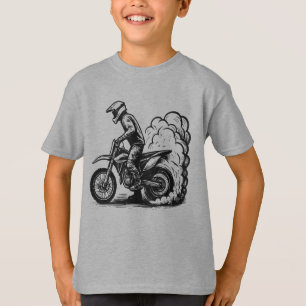 Camiseta Quemado de Moto de Cross