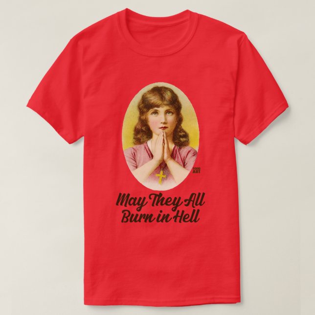 CAMISETA QUEMADO EN EL INFIERNO 1 (Diseño del anverso)