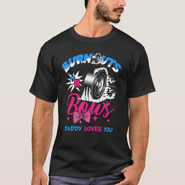 Camiseta Quemaduras De Hombres O Sos De Sexo Revelan Bebé P (Anverso)
