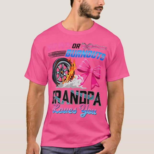 Camiseta Quemaduras o cerdas de sexo revelan Fiesta Abuelo  (Anverso)
