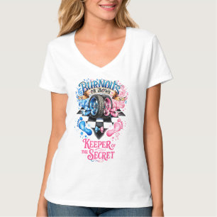 Camiseta Quemaduras o lazos de revelación de género de coch