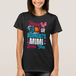 Camiseta Quemaduras o lazos Mimi te ama Revelación de géner