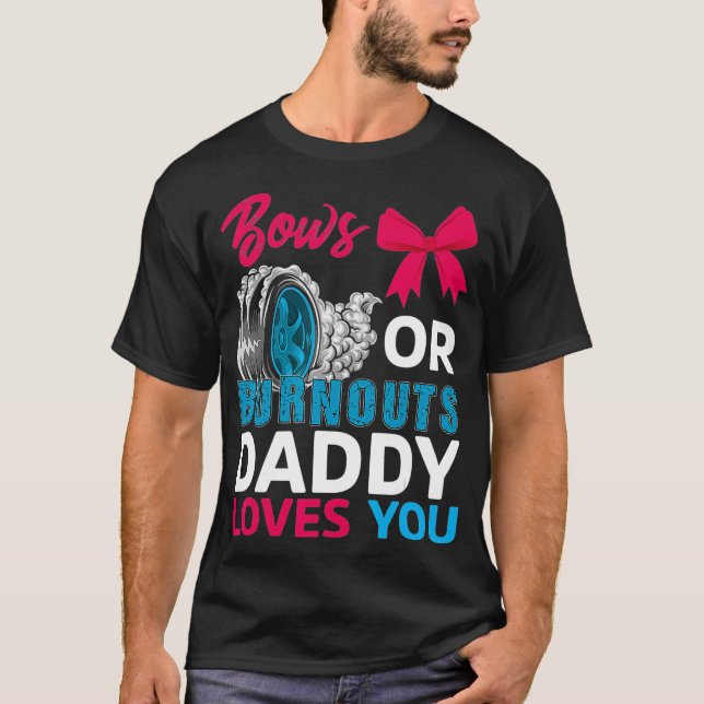 Camiseta Quemaduras o vacas papi te ama Reval género par (Anverso)