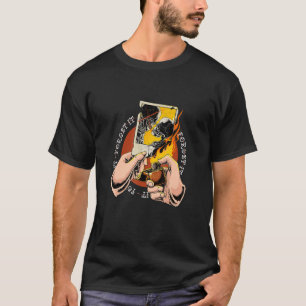 Camiseta Quemando El Amor La Pareja De Amante Escrúpulos Ro