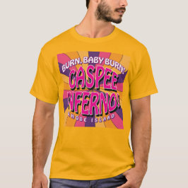Camiseta Quemar Bebé - ¡¡¡Gaspee Inferno!!! sobre amarillo