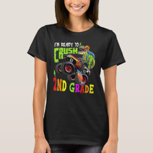 Camiseta Quemar el camión de los Monstruos de Dinosaurios d