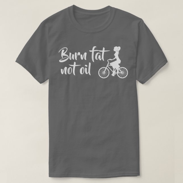 Camiseta Quemar grasa no aceite Biker MTB regalo de bicicle (Diseño del anverso)