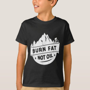 Camiseta Quemar Grasa No Petróleo Bicicleta De Montaña Mtb 