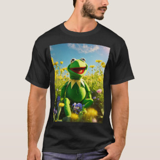 Camiseta Quemar la rana, feliz, la luz.