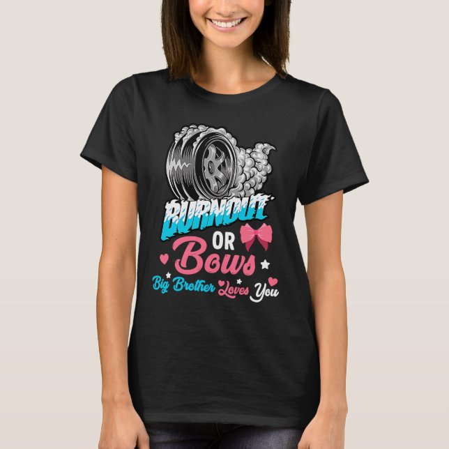 Camiseta Quemar o revertir sexo revelan Invitación de bebé  (Anverso)