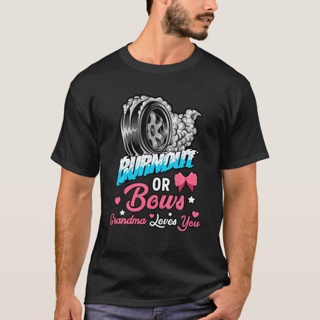 Camiseta Quemar o revertir Sexo Revelan Invitación del bebé (Anverso)