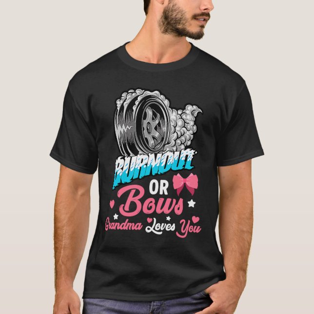 Camiseta Quemar o revertir Sexo Revelan Invitación del bebé (Anverso)